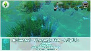 Bakies The Sims 4 Custom Content: Animated - Placeable Fish - Jellyfish