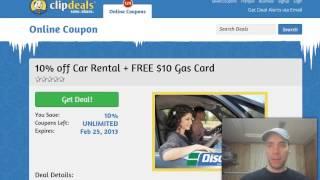 How to find car rental coupons online