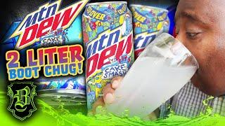 CAN'T GET THIS ANYWHERE! | Mtn Dew Cake Smash! (2 Liter Boot Chug)
