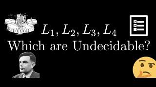 Which of these languages is undecidable?