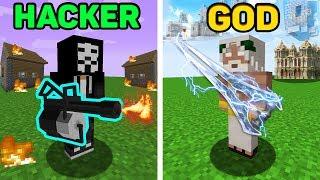 Minecraft Hacker vs GOD : Who Wins in Minecraft