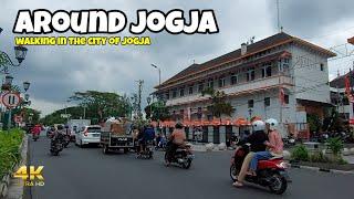 Walking in The City of Jogja | Dari Titik Nol Kilometer Menuju Parkir Ngabean | 4k