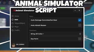 Animal Simulator Script | Auto level & Coin | Kill aura | Boss Farm | Pastebin 2024 e muito OP!!