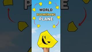 World best boomerang plane  | how to make a paper airplane | boomerang plane 