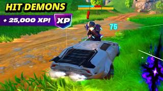 How to EASILY Hit Demons while in a Vehicle - Fortnite XP Quest