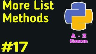 More List methods in Python