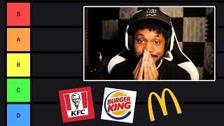 The ULTIMATE FAST FOOD Tier List (most correct on youtube)