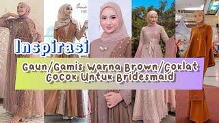 Inspirasi gaun/gamis warna coklat kekinian +link