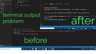 Terminal not give output // visual studio code terminal not working // visual studio code // c++