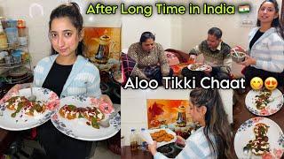 Aloo Tikki Chaat  RECIPEHomemade | AFTER LONG TIME IN INDIA