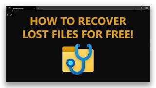 How to Recover Lost Files for FREE | Microsoft's new windows file recovery tool