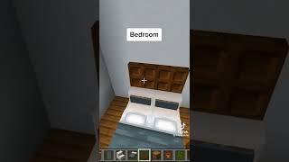 Bedroom design! #minecraft #foryou #tutorial #viral #shorts