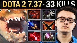 Primal Beast Dota 7.37 Miracle with 33 Kills and Tarrasque - TI14