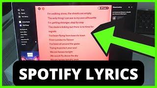 How To Enable Lyrics On Spotify PC/MAC (EASY 2024)