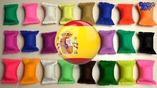 Aprende los colores, play doh| Banderas de los 24 países con nombres | los países del mundo