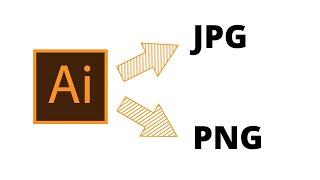 Illustrator - Save as JPG or PNG - How to Export Bitmaps from Illustrator