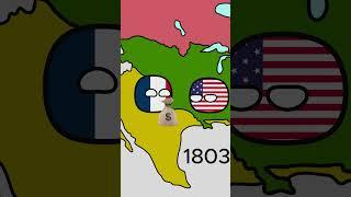 History of USA on map #countryballs