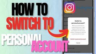 How to Switch Back to Personal Account on Instagram (2024)