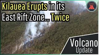 Kilauea Volcano Eruption Update; New East Rift Zone Eruption Begins