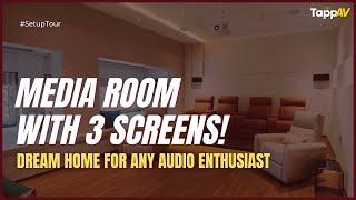 Future of Home Entertainment with 5.2.4 Media Room & Multi-Room Audio System | Best Media Room India