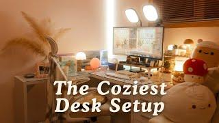Cozy Desk Setup Tour 2024 | Desk Accessories, Pinterest, Aesthetic