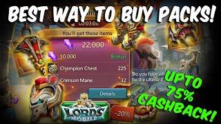 UPTO 75% SAVINGS ON EVERY PACK | BEST WAY TO BUY PACKS - Lords Mobile