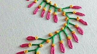 Hand embroidery wale flower Sana with fashion