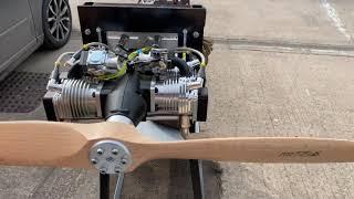 Roto Motor 170cc Flat 4 Cylinder 4 Stroke Engine test run by Morris' Mini Motors