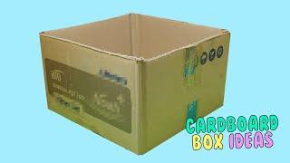  Do these with your cardboard boxes! 4 cardboard boxes ideas to try at home