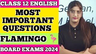 Most Important Questions of Flamingo Class 12 English | Board Exam 2024