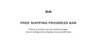 Free Shipping Progress Bar at Shella Shopify theme