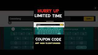 Hurry Up"Ant man Quantumania" special Coupon code #mff #marvelfuturefight