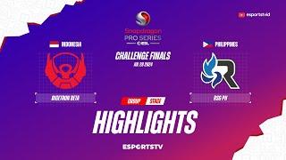 RSG Philippines vs Bigetron Beta HIGHLIGHTS SPS Season 5 Challenge Finals | BTR VS RSG ESPORTSTV