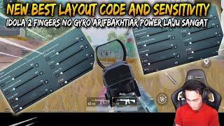 New Best Layout Code And Sensitivity | Idola 2 Fingers No Gyro Arifbakhtiar Power Laju Sangat