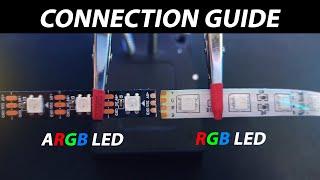 Connection Guide on RGB and Addressable RGB LED