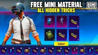 ALL HIDDEN TRICKS TO GET FREE MINI MATERIAL [BGMI & PUBG] || MINI MATERIAL EVENT