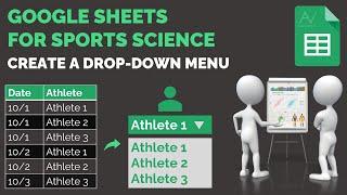 Google Sheets Tutorial for Sports Science: Drop-down Lists