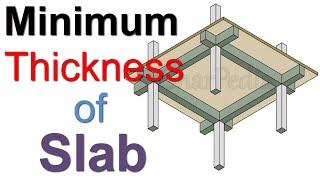 Minimum Thickness of One Way Slab