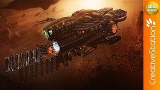 Ore mining spacecraft -  Speed Painting (#Photoshop) | CreativeStation GM