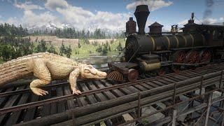 RDR2 - The Legendary Bull Gator Vs Train