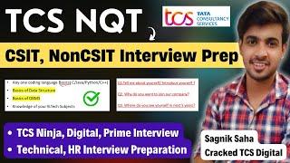 TCS NQT Interview Preparation 2024 | CS-IT, Non CS-IT Technical, HR Interview Preparation | NDP Role