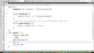 Overload unary(--) operator using C++