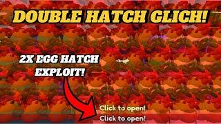 THIS INSANE DOUBLE HATCH GLITCH OPENS 200+ EGGS AT ONCE! (pet simulator 99)