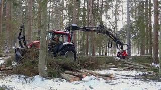 Nisula 425H & Valtra N series. Video is made by Kompania Lesna from Poland