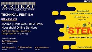 Technical Fest | Stem 15.0 | Dept of CSE | 1504 - Arunai Engineering College | Tiruvannamalai