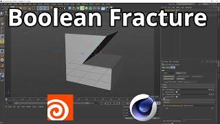 Boolen Fractures Inside Cinema 4D