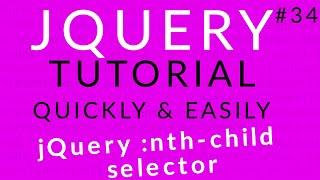 jQuery Tutorial 34 ||  Query :nth-child selector ||  Ujjwal Technical Tips