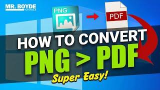 How to Convert PNG to PDF on Windows 10