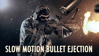 Slow motion bullet shells with Element 3D