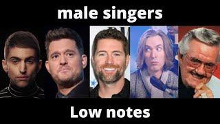 Male singers Low notes | E3-C0